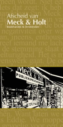 “Afscheid van Meck & Holt, boekhandel te Amsterdam