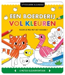 Uitvouwbaar kleurboek - Een boerderij vol kleuren -  Interstat