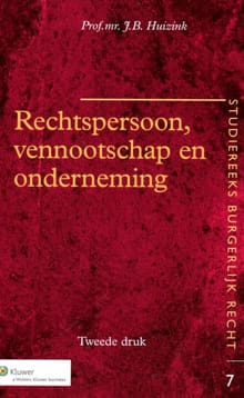 Rechtspersoon, vennootschap en onderneming - J.B. Huizink
